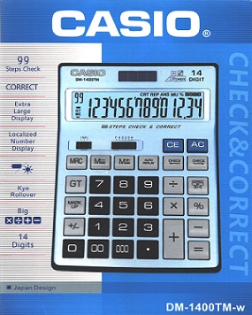 Casio DM-1400TM-w Calculator