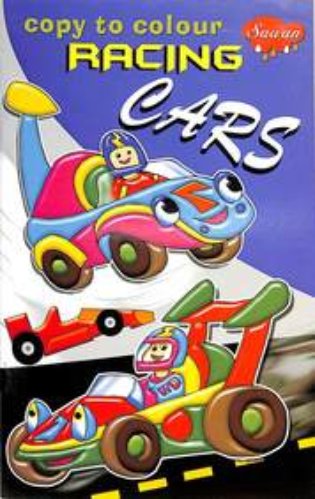 Racing cars (copy to colour)
