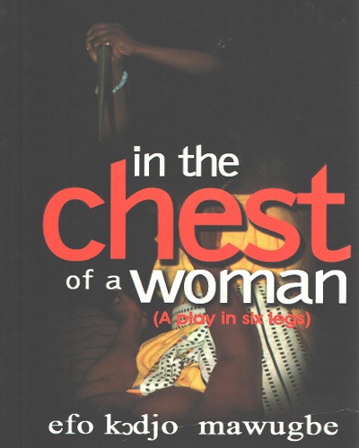 In the chest of a woman