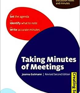 TAKING MINUTES OF MEETINGS